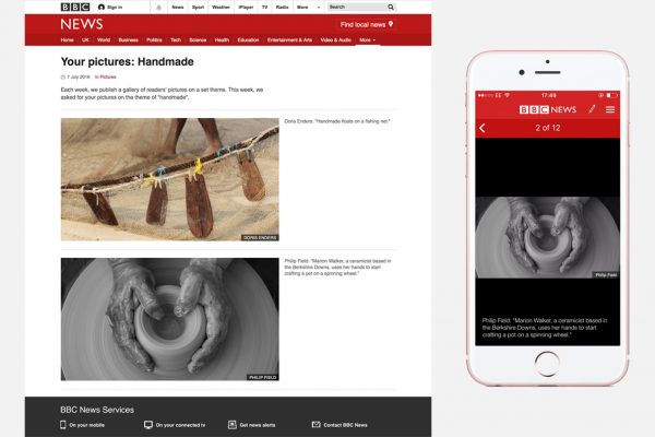 Marion Walker image featured on BBC 'In Pictures'